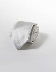 Patrick Hellmann Collection Silver Tie 100% Silk thumbnail
